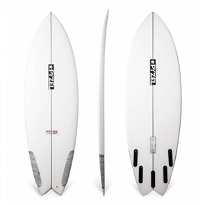 Pyzel Astro Pop Surfboard with 5 Future Fin Plugs