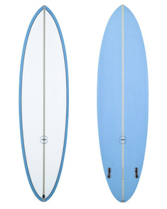 Aloha TWIN PIN  3F (FCSII) PU Surfboard, Blue