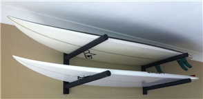 Curve Surfboard Wall Rack - Double Steel