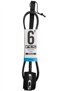 FCS 6'0 Regular Classic Black Leash