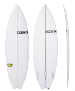 Pyzel Happy Twin Funformance Surfboard with FCS II Twin Fins