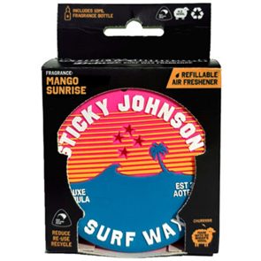 Sticky Johnson Refillable Air Fresheners – Mango Sunrise