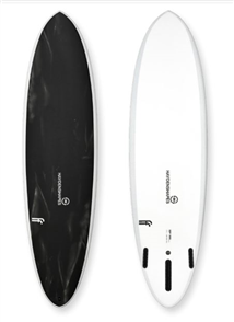 Haydenshapes New Wave Mid  FF Futures Surfboard, Black