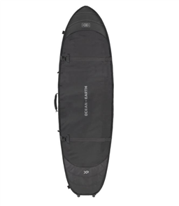 Ocean & Earth HYPA FISH or SHORTBOARD WHEELS COFFIN SURFBOARD BAG- 4 BOARD, BLACK