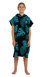 O'Neill GIRLS BAHIA HOODED TOWEL, SHADY PALMS