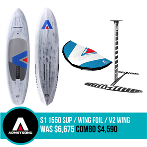 Armstrong Foils S1 1550 SUP / WING FOIL COMBO + V2 A WING