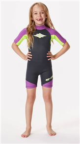 Rip Curl GROM OMEGA BACKZUP SPRINTSUIT, PURPLE