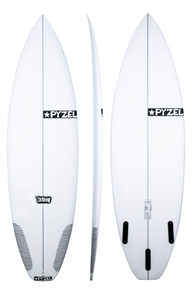 Pyzel Shadow Surfboard with Thruster FCS Fins