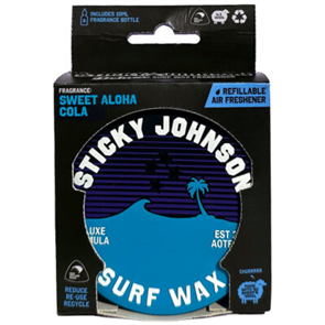 Sticky Johnson Refillable Air Fresheners – Sweet Aloha Cola