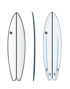 Thunderbolt Surfboards Skindog Hydroplane Surfboard, BLUE PINLINE