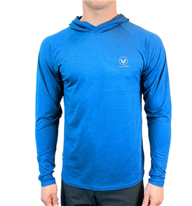 VAIKOBI UV Hooded Tech Top, Cyan