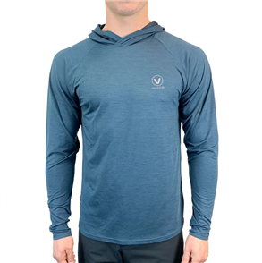 VAIKOBI UV Hooded Tech Top, Ocean Blue