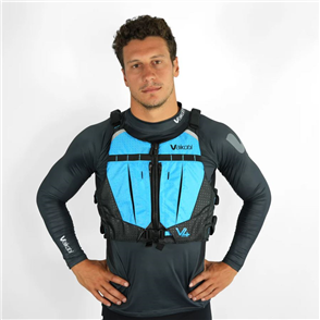 VAIKOBI V4 OCEAN RACING PFD LIFE JACKET, CYAN