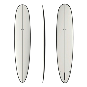 Thunderbolt Surfboards CJ Parallax Plus Surfboard, White/Carbon rail