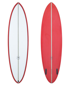 Aloha TWIN PIN  3F (FCSII) PU Surfboard, Red