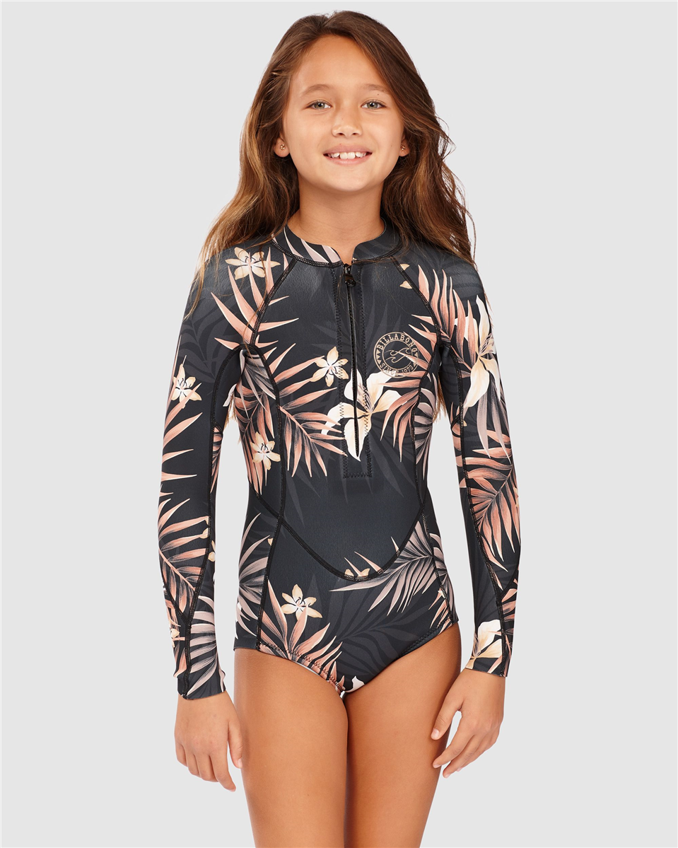 Billabong Wetsuits Teen To Toddler Sized Salty Dayz Ls Springsuit ...