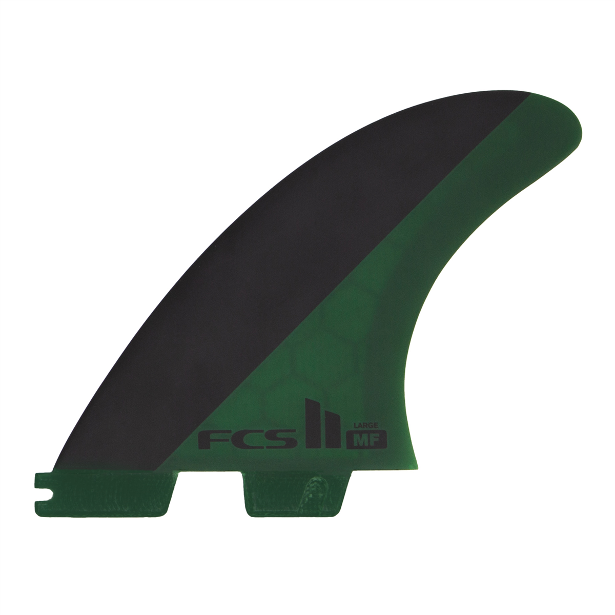 Fcs Ii Mick Fanning Pc Black/Olive Large Tri Fins | Underground Surf